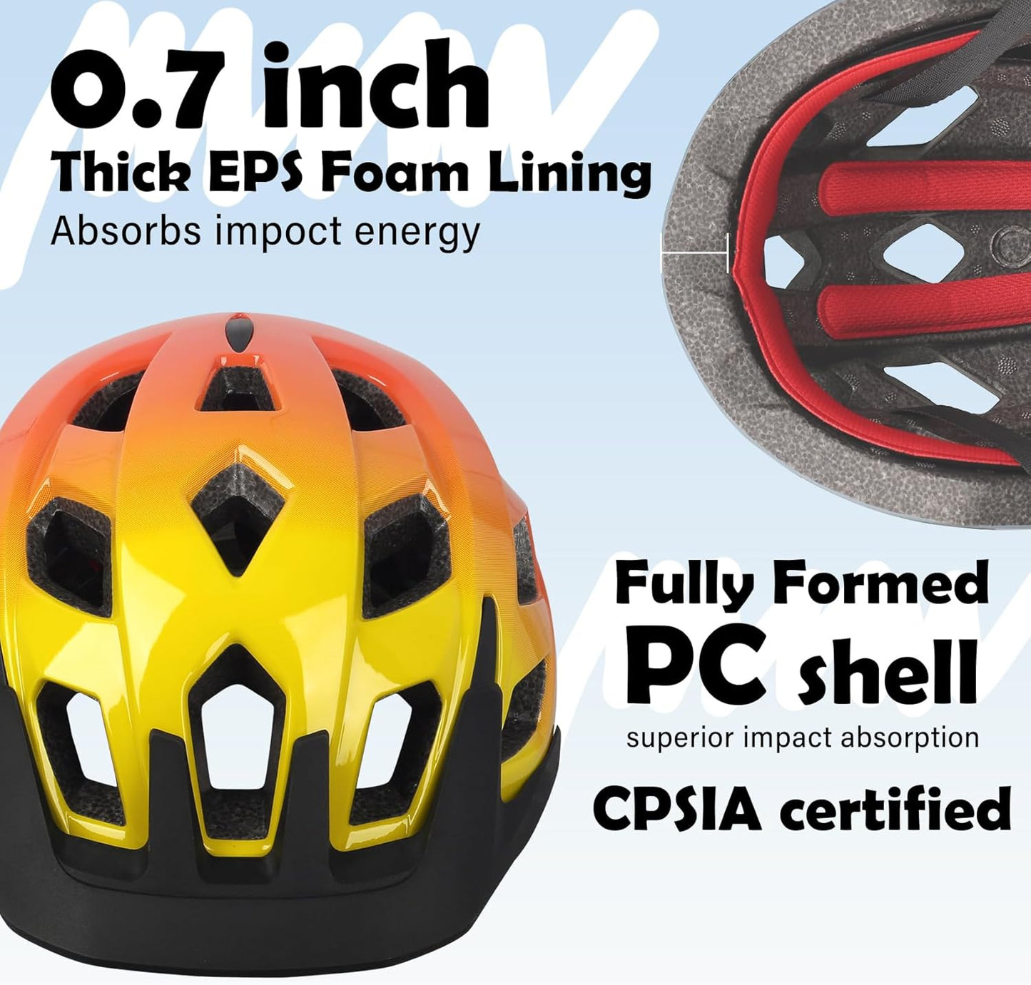 Kids Bike Helmet, 2 Size Adjustable for Youth Toddler Boys & Girls 3-5-8-10-12-14 Years, Child Helmets with Visor for Skating Cycling Scooter