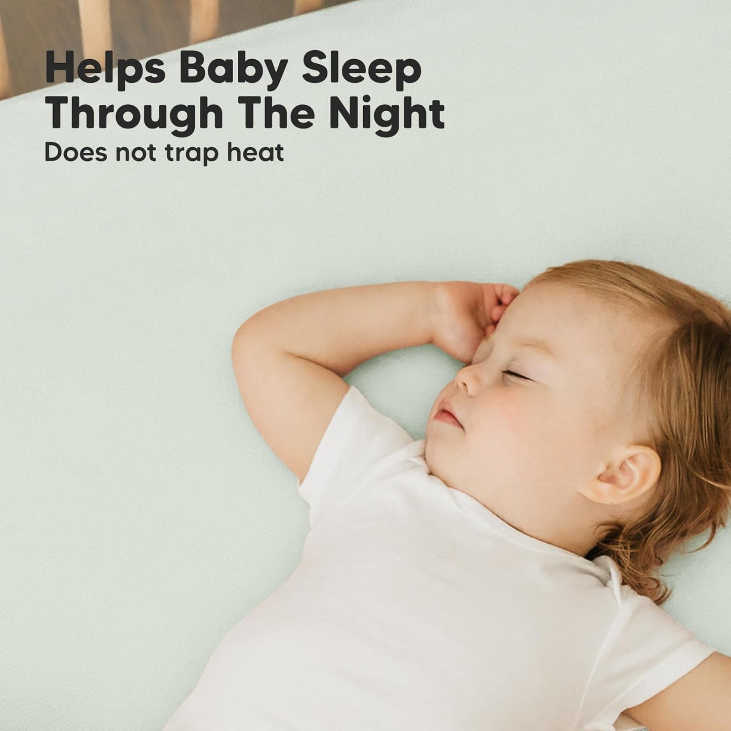 2-Pack Mini Crib Sheets Fitted - 38x26 Pack N Play Sheets for Pack and Play Mattress, Organic Cotton, Soft & Breathable Playard Bedding, Neutral Mini Toddler Bed Cover for Boys, Girls (Wildflowers)