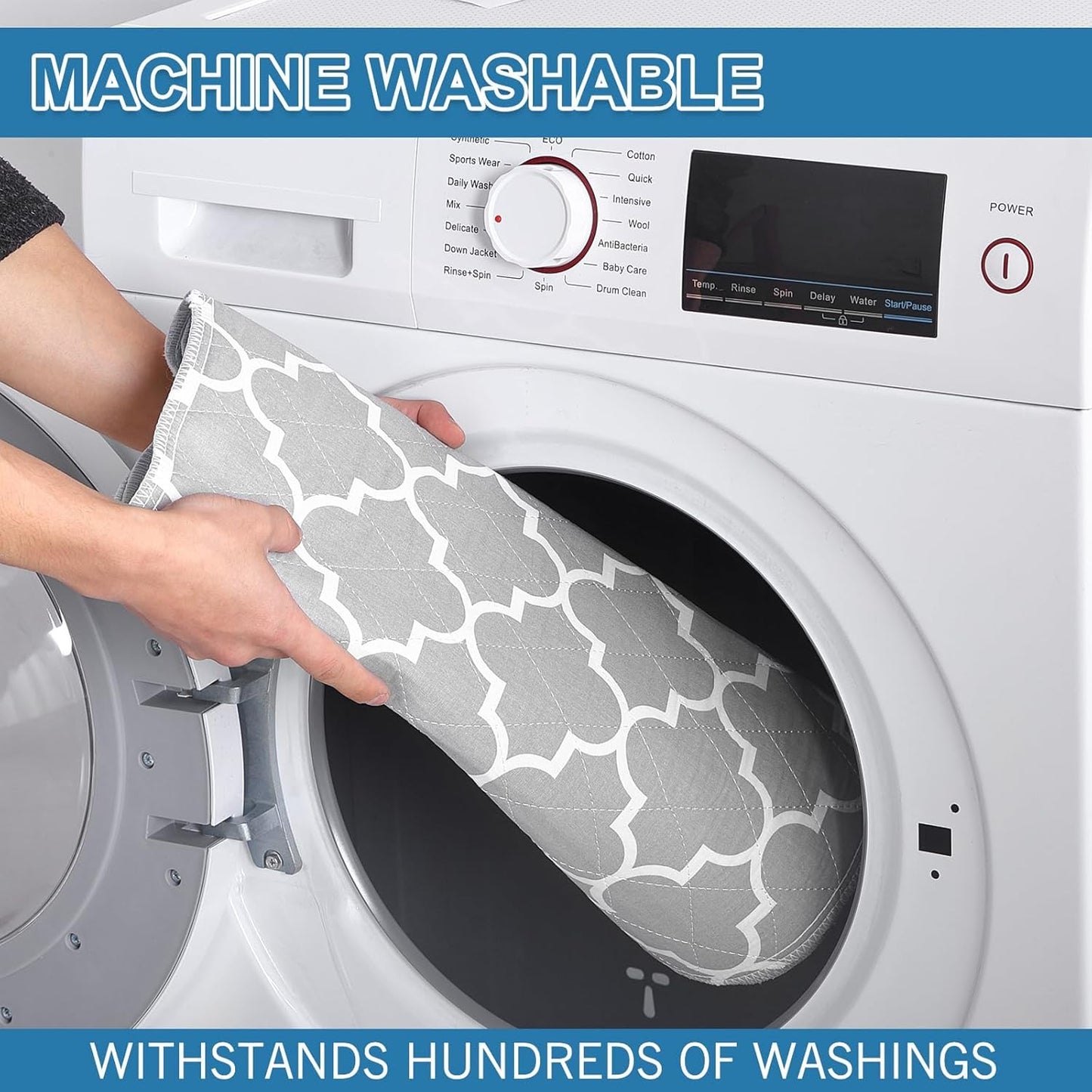 OUTCREATOR® Washable Bed Pads 18" x 24" (Pack of 8), Incontinence Mattress Protector, Anti-Slip Waterproof Underpads for Adults Kids Elderly Pets, Absorbency & Reusable Bedwetting Pads (Gray)