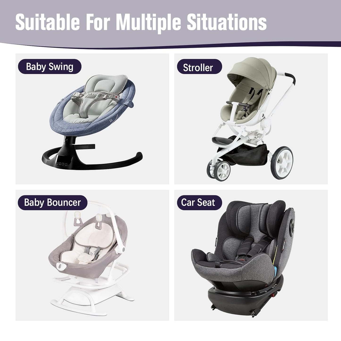 KAKIBLIN Baby Neck Pillow,Upgraded Baby Support Pillow, Head Pillow,Travel Pillow for Car Seat,Pushchair,Travel (Star)