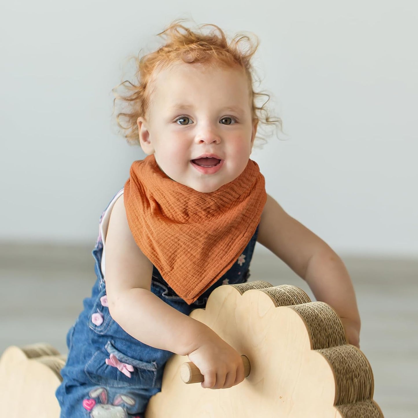 Muslin Receiving Blankets, Neutral Blanket Swaddling for Newborn Boys and Girls, 5 Pack Breathable and Skin-Friendly Swaddle Wrap for Infant Baby (Gentle Colors)