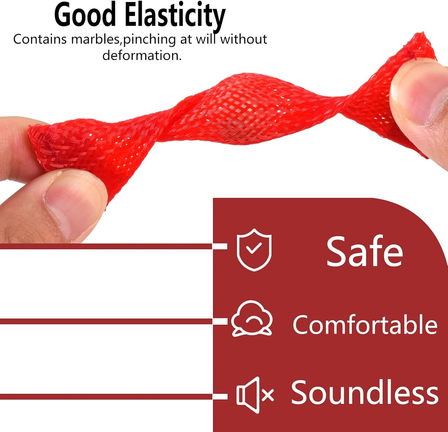 Marble Mesh Fidget Toys Set - 8 Pcs Sensory Fidget Toys for Adults Anti Stress Flippy Bike Chain Acupressure Rings Metal Fidget Toys for Teens Boys &Girls ADHD Christmas Toys Stocking Stuffers