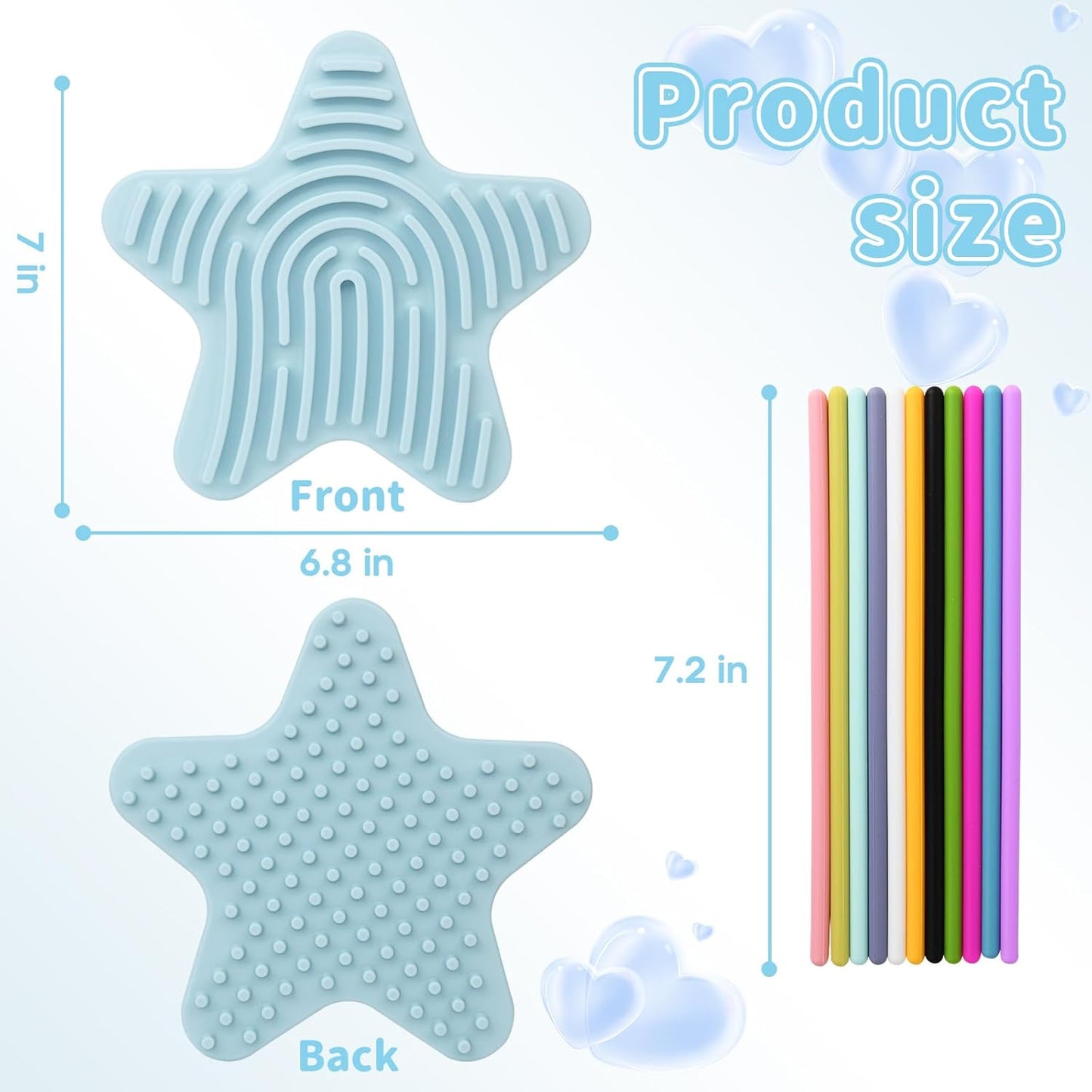 Sensory Toys for Toddlers Kids Sensory Activity Board Calming Fidget Toy for Stress Relief,Anxiety,ADHD,Silent & Mess-Free,Autism Sensory Products for Kids 3+ & Adults,Kids Travel Activity Toys (Blue)