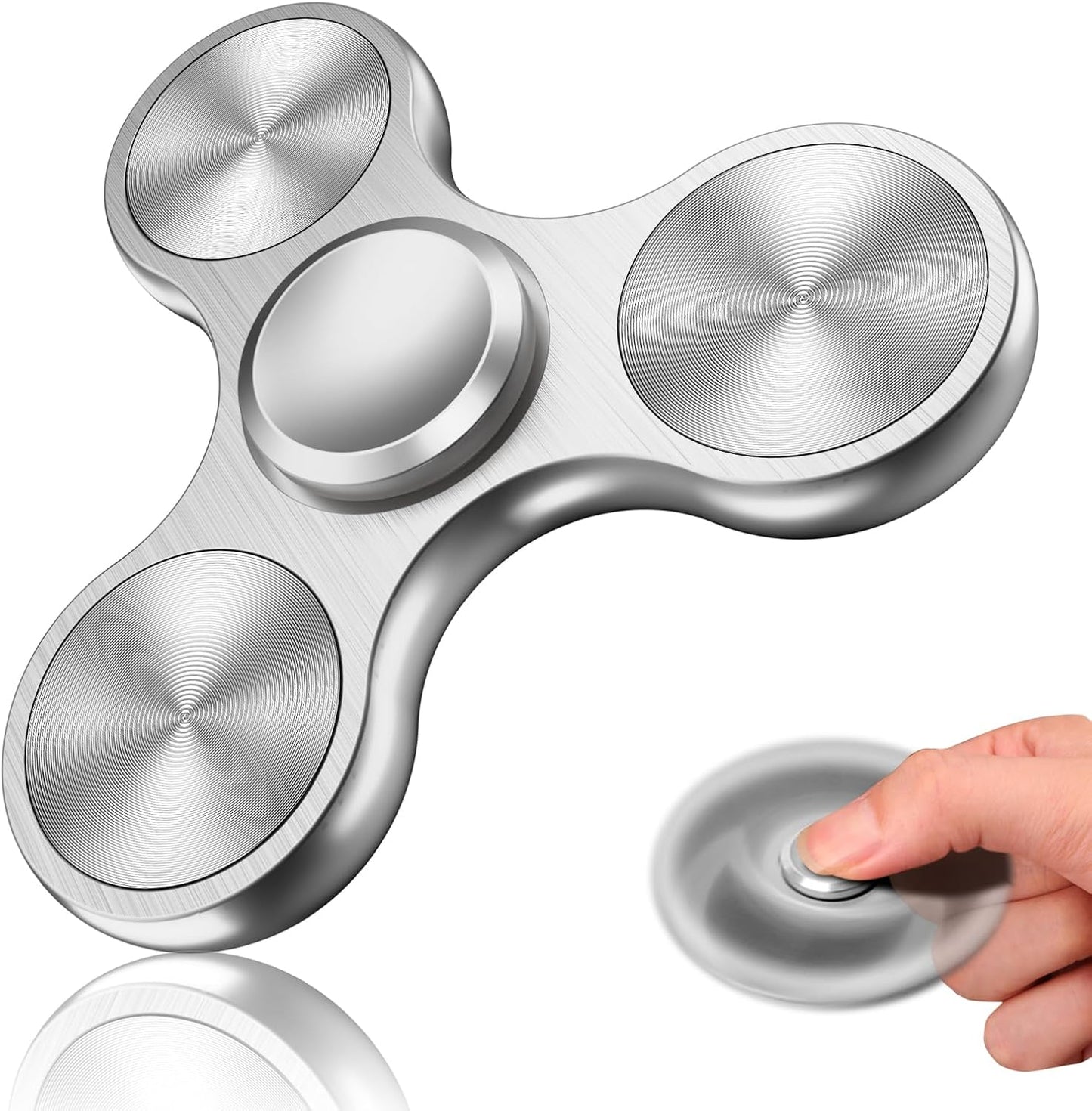 Fidget Spinners Toy, 3-8 Min Spins Time Stainless Steel Bearing Metal Fidget Spinner, EDC ADHD Stress Anxiety Relieves Fidgets Finger Toys, Novelty Toy for Kids and Adults