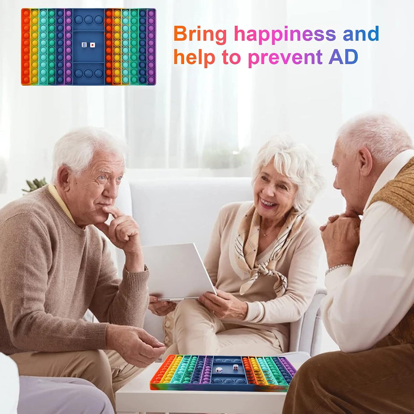 Pop Games Fidget Toy, Pop Board Math Games for Kids Family Games Multiplication Game, Autism Toys for Autistic Children, Birthday Gifts Stress Relief Toys for Kids Girls Boys