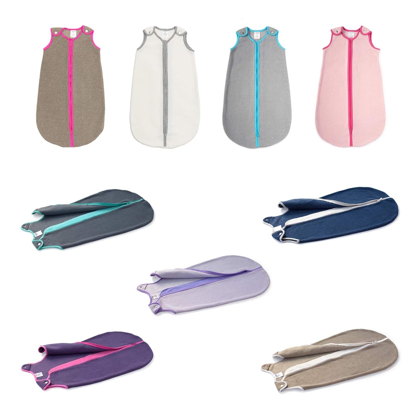 Sleep nest Fleece Baby Sleeping Bag, Lake Green, Medium (6-18 Months)