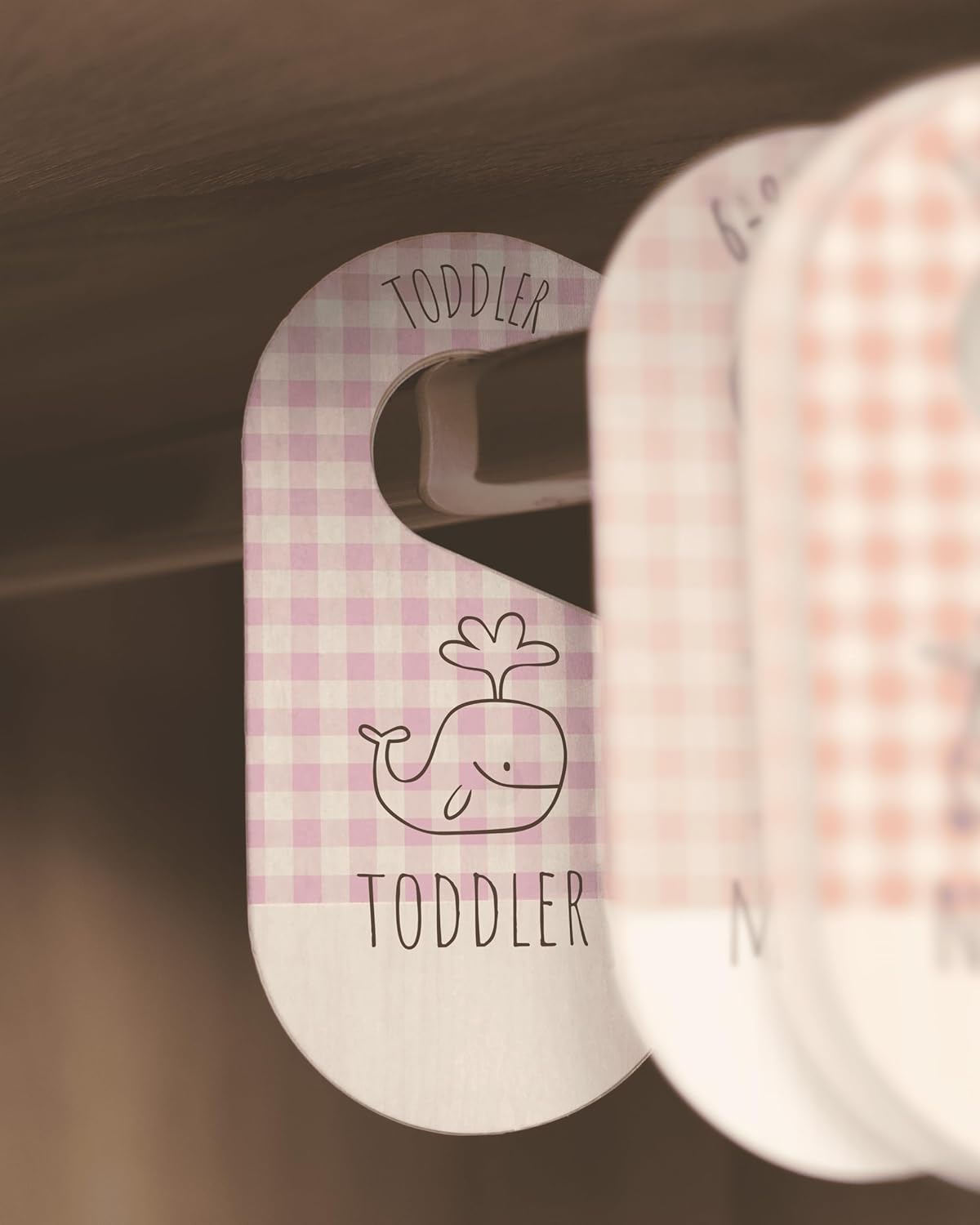 Baby Clothes Organizer - Pink Baby Closet Dividers for Nursery Decor, Storage & Organization - 8 Size Closet Dividers for Hanging Clothes, Gender Neutral Nursery Must-Haves & Accessories