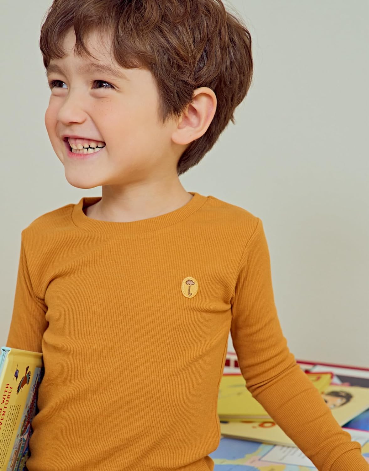 moimoln Pajamas Set 6M-5Y Solid Ribbed Unisex Baby & Toddler, Soft Viscose, Snug-Fit, Everyday Sleepwear