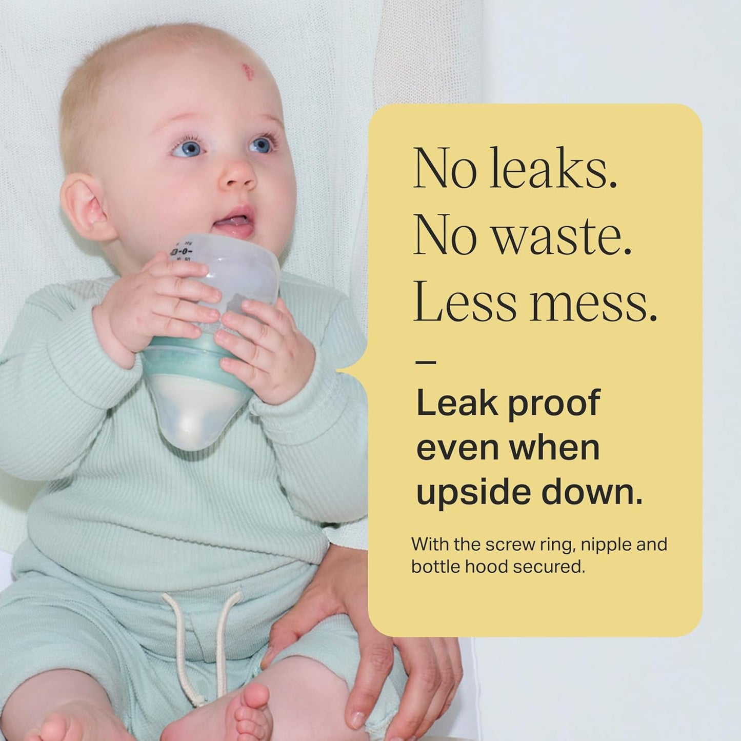 Tommee Tippee Advanced Anti-Colic 5 oz BPA Free Baby Bottles, Newborn 0+ Months, Slow Flow Breast-Like Nipple, Unique Design Keeps Air Away from Milk and Baby, Clear, Pack of 4