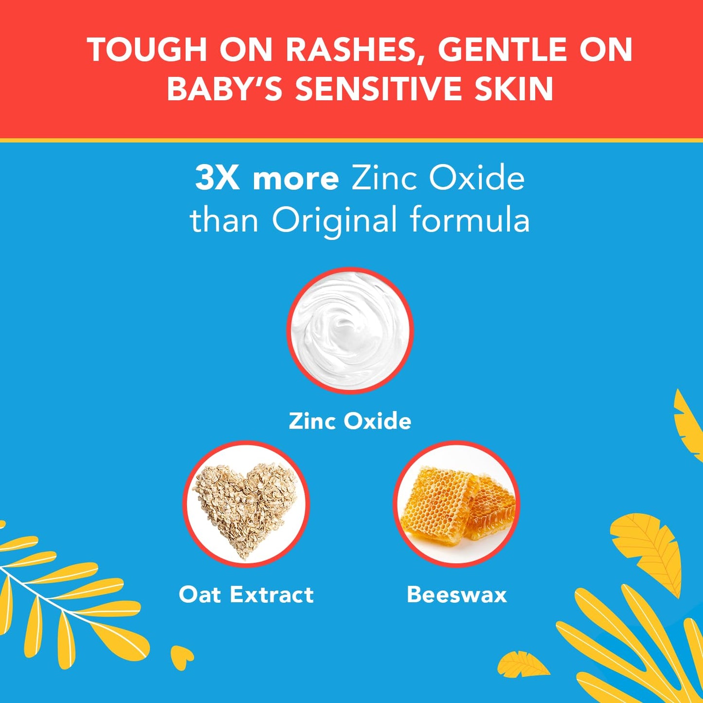 Triple Paste 3X Max Diaper Rash Ointment, Maximum Strength Zinc Oxide Ointment for Severe Diaper Rash, 6 oz Tube