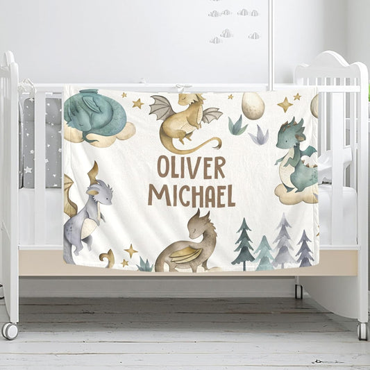 Personalized Baby Blanket, Custom Baby Blanket with Name, Customize Baby Blanket for Baby Girl or Boy, Baby Name Swaddle Blanket for Toddlers Kids Newborn, Best Gift for Baby