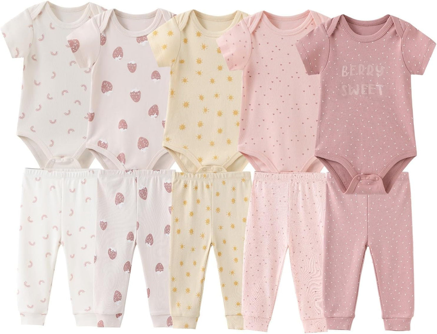 Unisex Baby Boy Girl Pants Sets 10 pack Cotton Casual New born Clothes Comfort Infant Outfit