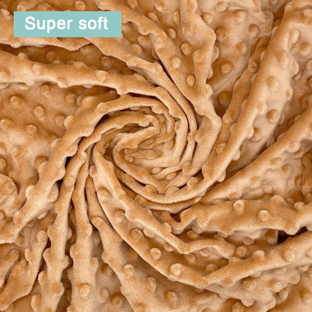 Owlowla Changing Pad Cover, Soft Minky Dots Changing Table Sheets for Baby Boy and Girl(Caramel)