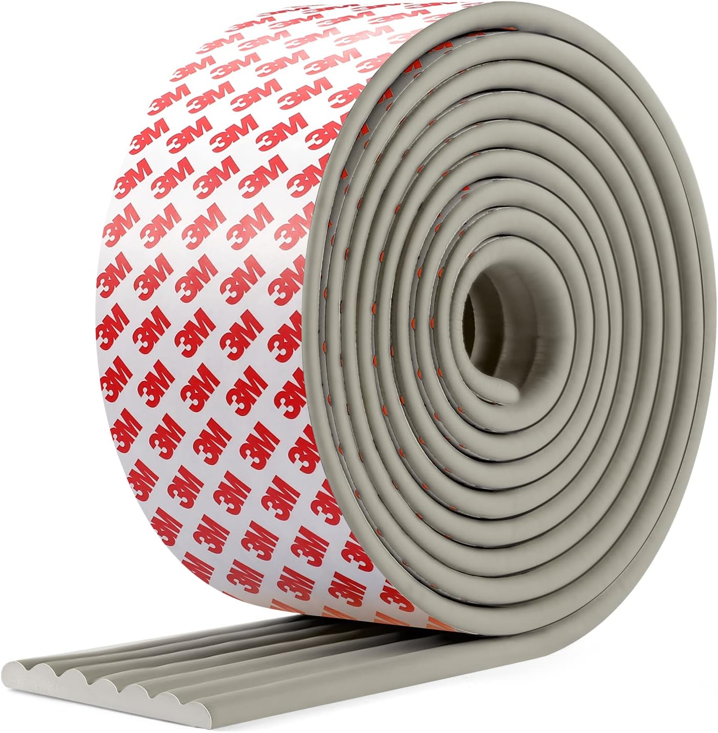 Upgrade Baby Proofing Edge Guards 6.6 ft Protector with 3M Adhesive Double Sided Tape,Extra-Wide Soft NBR Rubber Foam Padding,Furniture Safety Corner Edge Bumper Guard-Grey