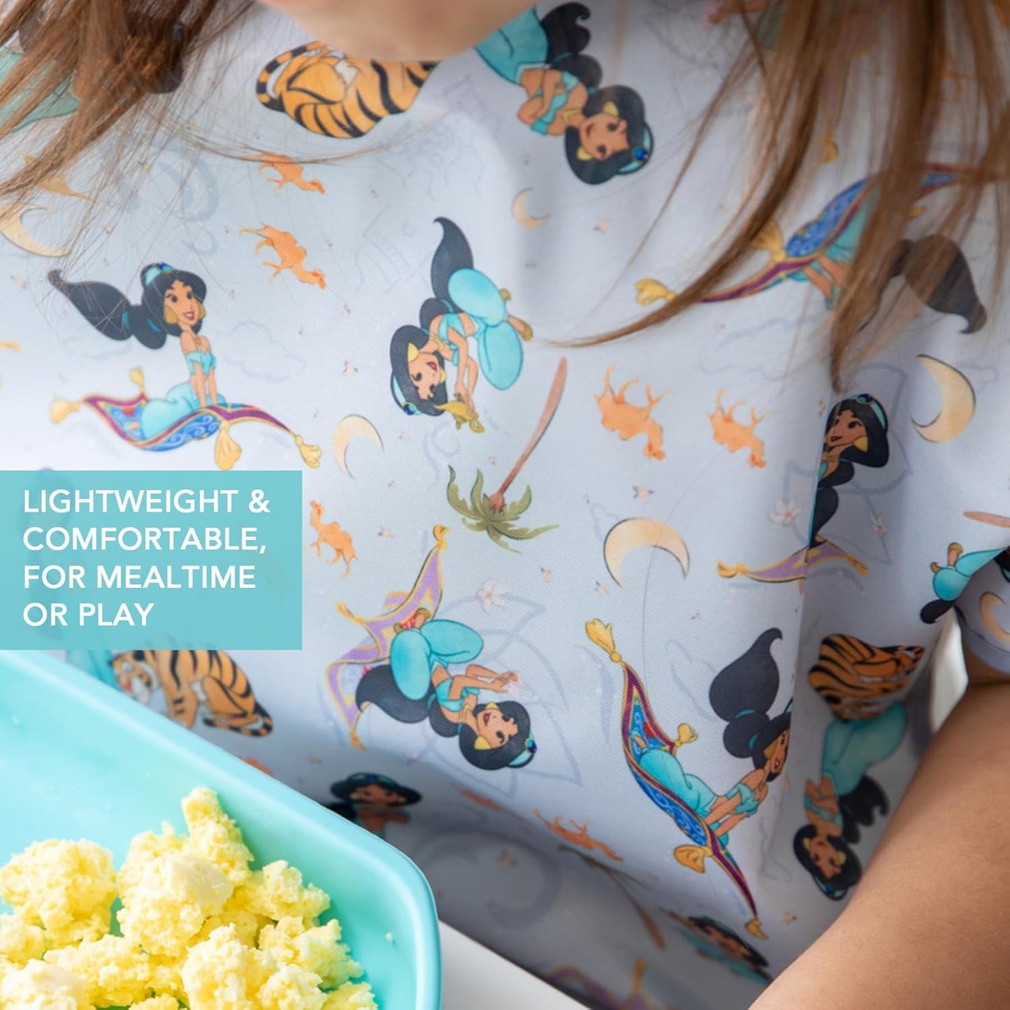 Bumkins Bibs - Toddler Bibs, Waterproof, Large for 1-3 Years, Short Sleeve