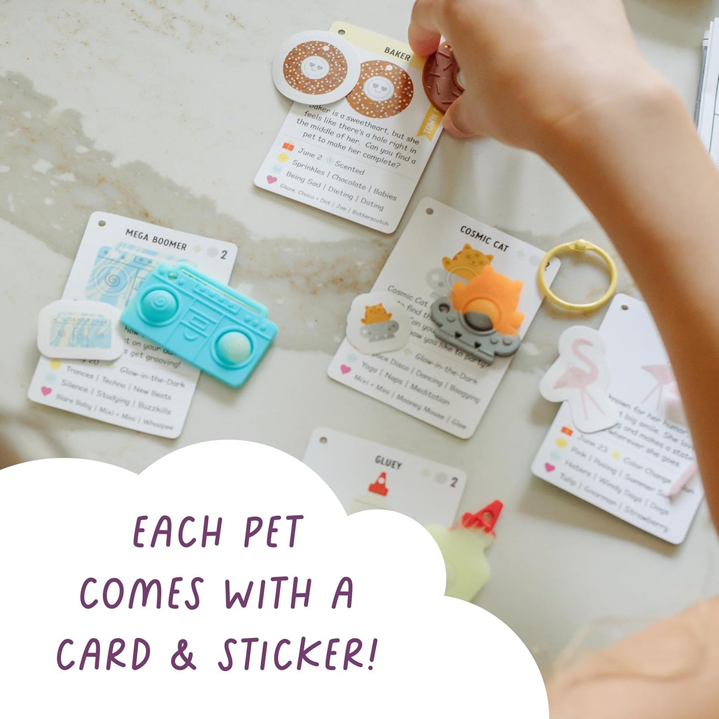 Pop It! Pets - Season 2 - The Ultimate Sensory Fidget Toy - Popping Bubbles and Adorable Characters - Collector map with Cards and Stickers from Buffalo Games