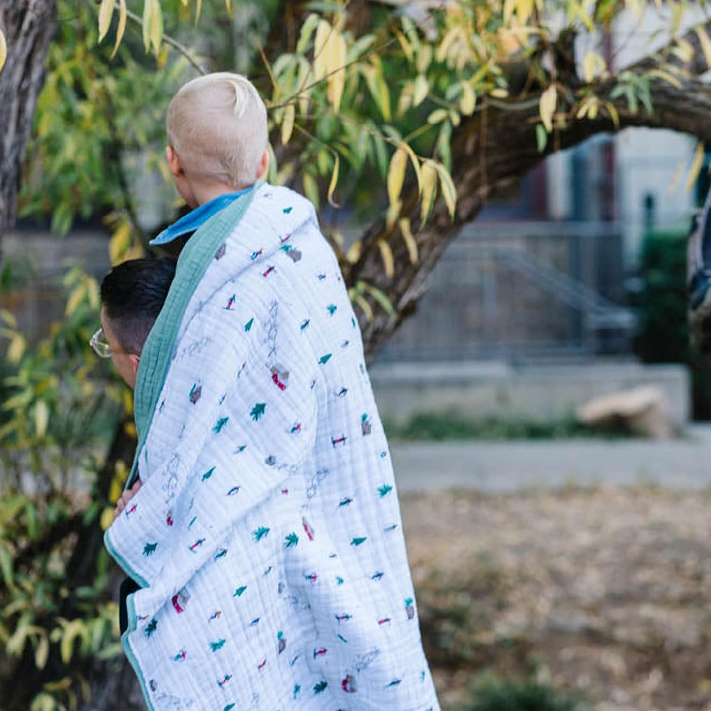 Little Unicorn Original Premium Cotton Quilt | Multi-Layered & Extra-Soft Muslin Fabric |for Babies & Toddlers (Powder Party)