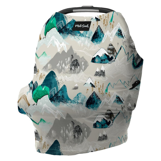 Milk Snob Original 5-in-1 Cover - Added Privacy for Breastfeeding, Baby Car Seat, Carrier, Stroller, High Chair, Shopping Cart, Lounger Canopy - Newborn Essentials, Nursing Top, Rocky Mountain