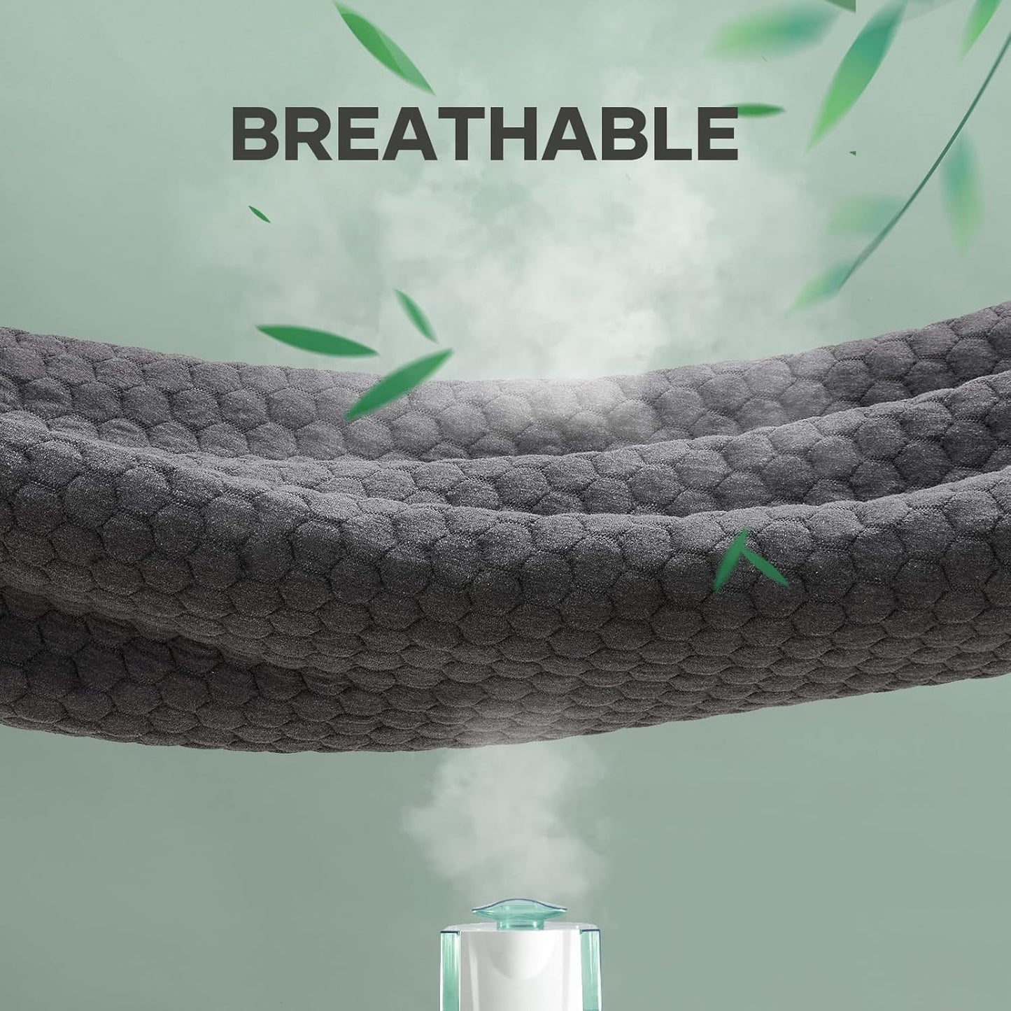 OhGeni Waterproof Mattress Protector, Full-Gray, Fitted Sheet with Stretchable Pockets, Deep Sleep Noiseless Soft. Breathable Cooling Hypoallergenic Material, Mattresses Cover for Bed