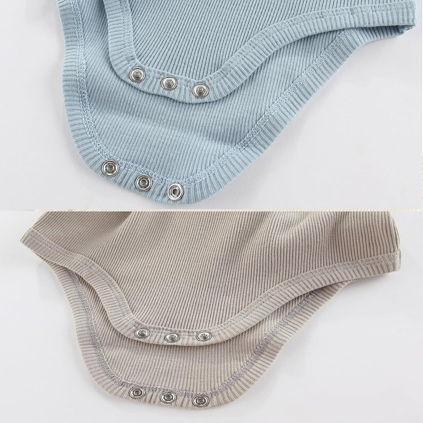 Newborn Baby Short Sleeve Bodysuit Cotton One-Piece Baby Clothes 5-Pack, 0-12 Months