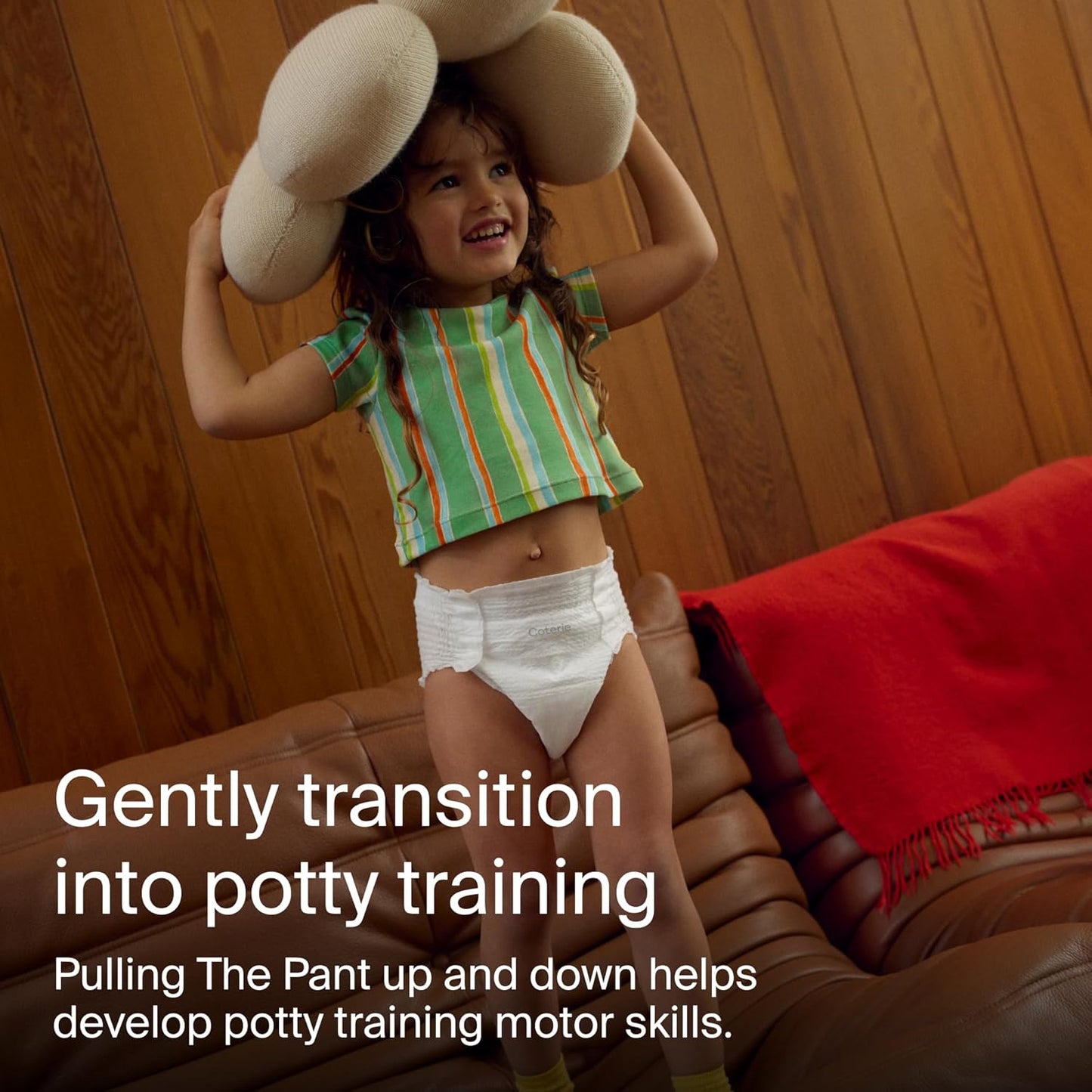 Coterie The Pant, Size 3, Pull Up Style Diapers for Sensitive Skin, Hypoallergenic, Super Absorbent Overnight Leak Protection, 12/24 M (14-24 lbs) 144 Count