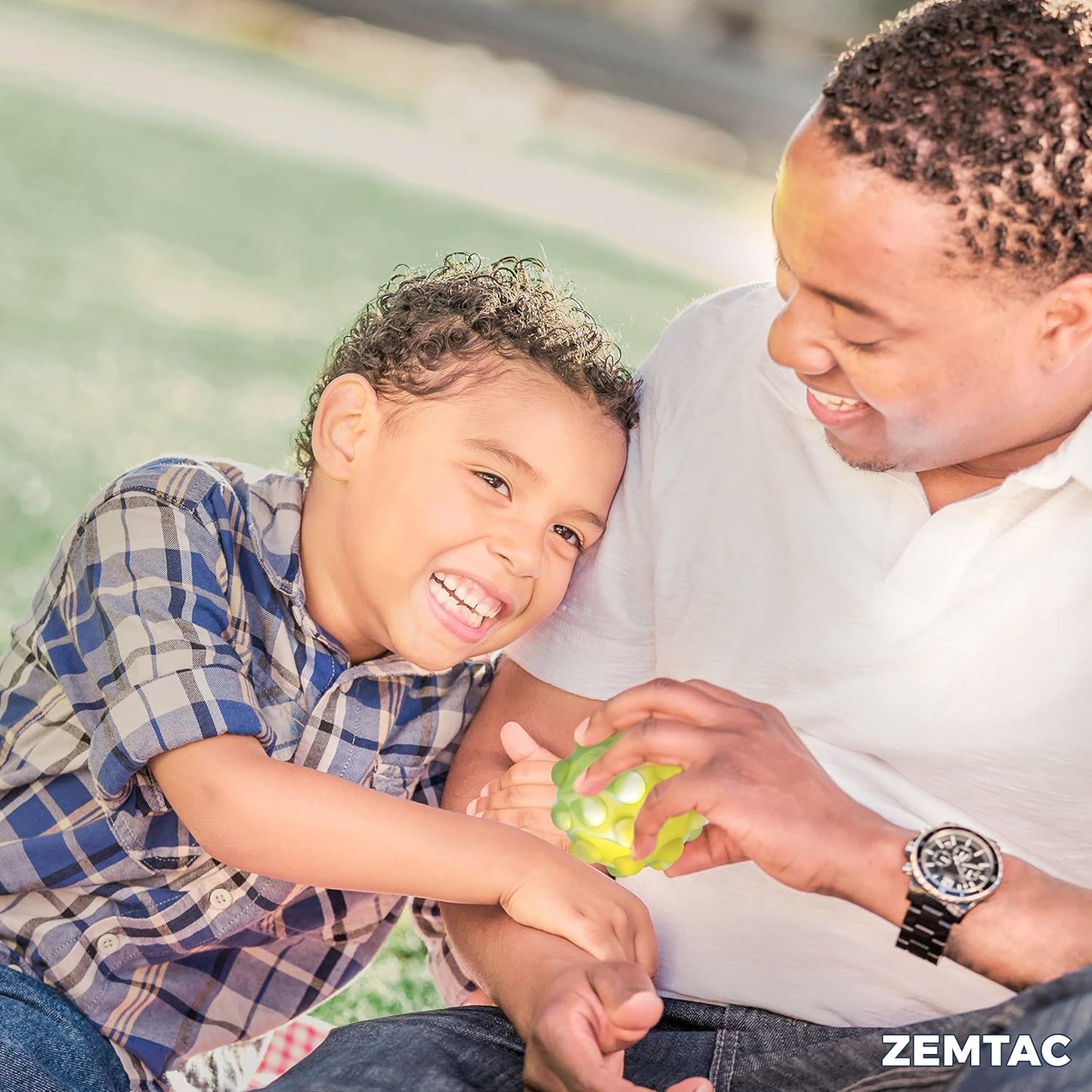 Poppin Ball Fidget Toy - Pop Push It Stress Balls - 3D Bubble Toy - Squeeze to Pop Out (4 Pack)