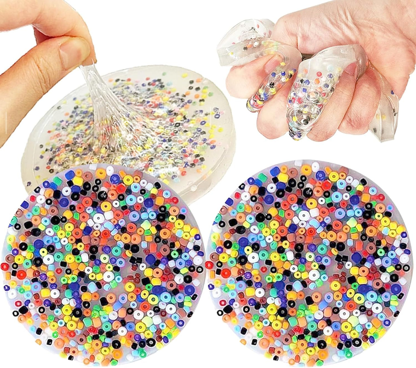 2 Pack Skin Picking Fidget Toys, Sensory Pick Pad Fidget Toy, Picky Party Pad, Trichotillomania Toys for Skin Pickers, Dermatillomania ADHD OCD for Adults, Power Your Fun (10CM/3.9inch)