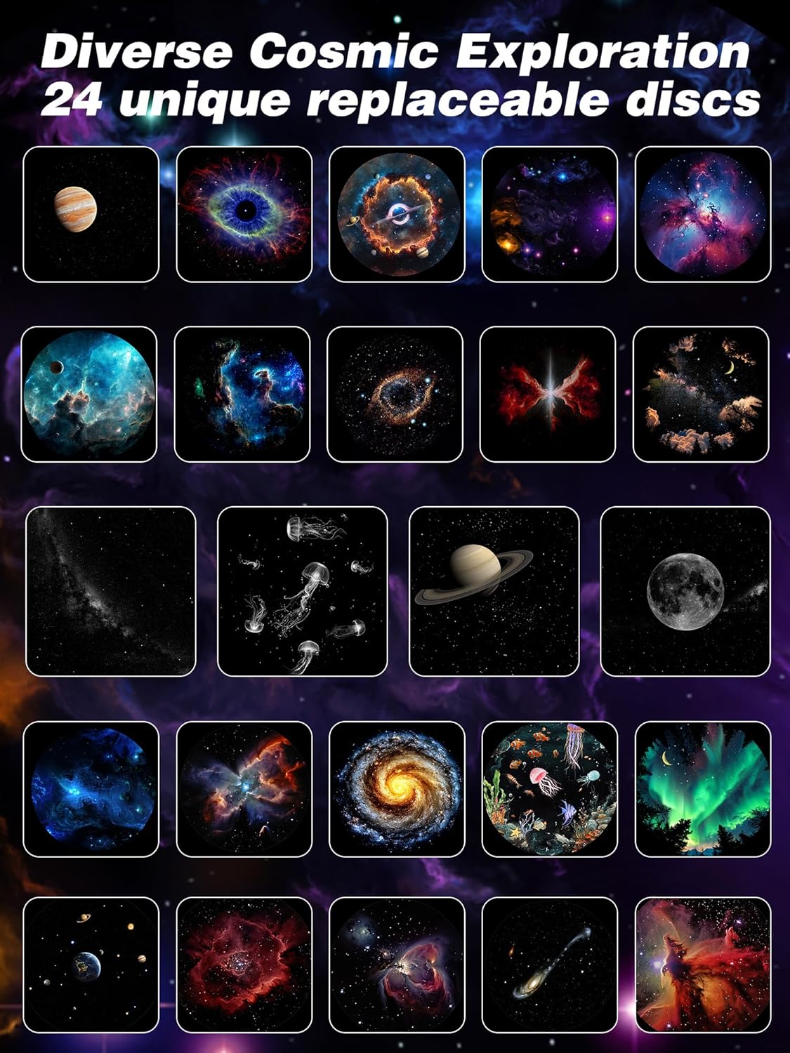 Galaxy Star Projector for Bedroom, Home Planetarium Night Light Projector with Timer High-Definition Soft Light for Relax, Kids, Ceiling, Room Decoration, Gifts