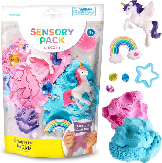 Creativity for Kids Sensory Pack: Unicorn - Sensory Toys for Toddlers Ages 3-4+, Unicorn Gifts for Girls, Toddler Activities and Sensory Bin Fillers