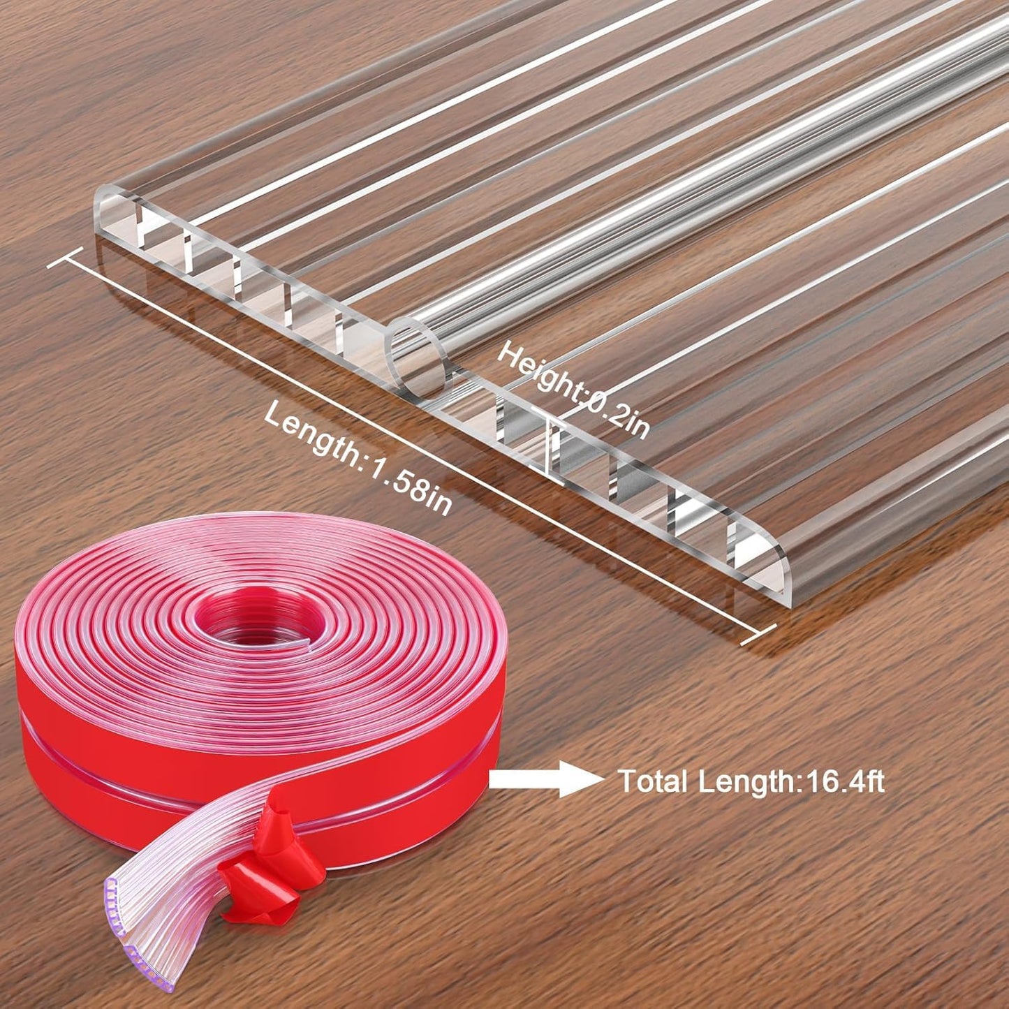 Baby Proofing 16.4ft Long (1.58" Wide) Corner Protector Baby Corner Guards Furniture Corner & Edge Safety Bumpers Clear Baby Proofing Bumper Cushion for Table Furniture Sharp Corners