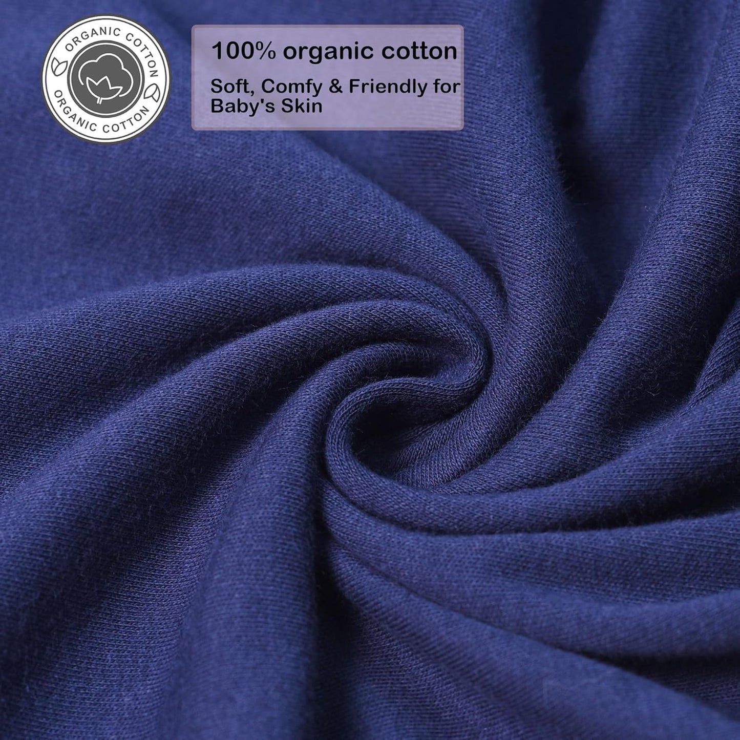 Baby Sleep sack Swaddle,Sleep Sack 3-6 Months,3-Way Adjustable Wearable Transition Swaddles Blanket Boy And Girl,100% Cotton,TOG 1.0(Navy Blue)