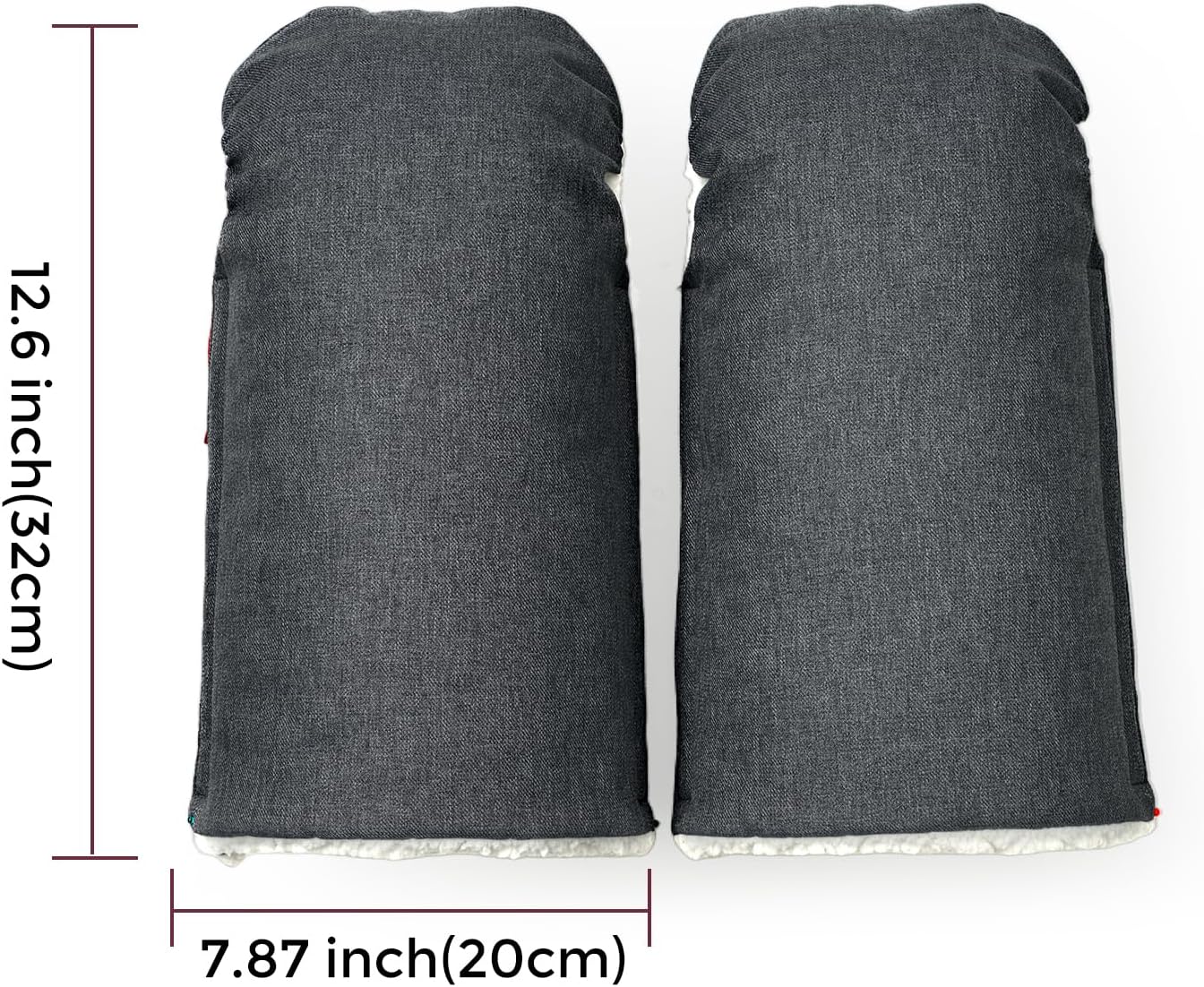 Momcozy Stroller Gloves Warmmuffs | Universal Winter Anti-Freeze Stroller Mittens | Winter Handmuff Stroller Accessories | Ultra-Plush,Weather-Proof | Foldable Adjustable | Shopping Golf Pet Cart