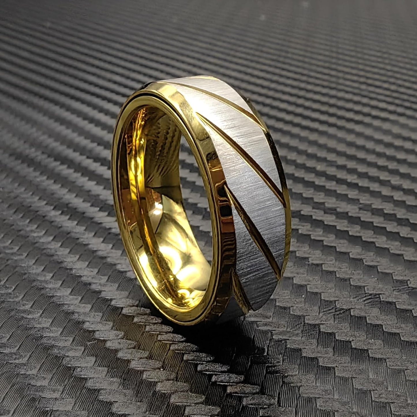 EDC Fidget Slider Fidget Toy Adult Stress Relief Metal Ratchet Ring Jewelry ADHD Recreational Fidget Toy Tactile Coin (Golden, 12)