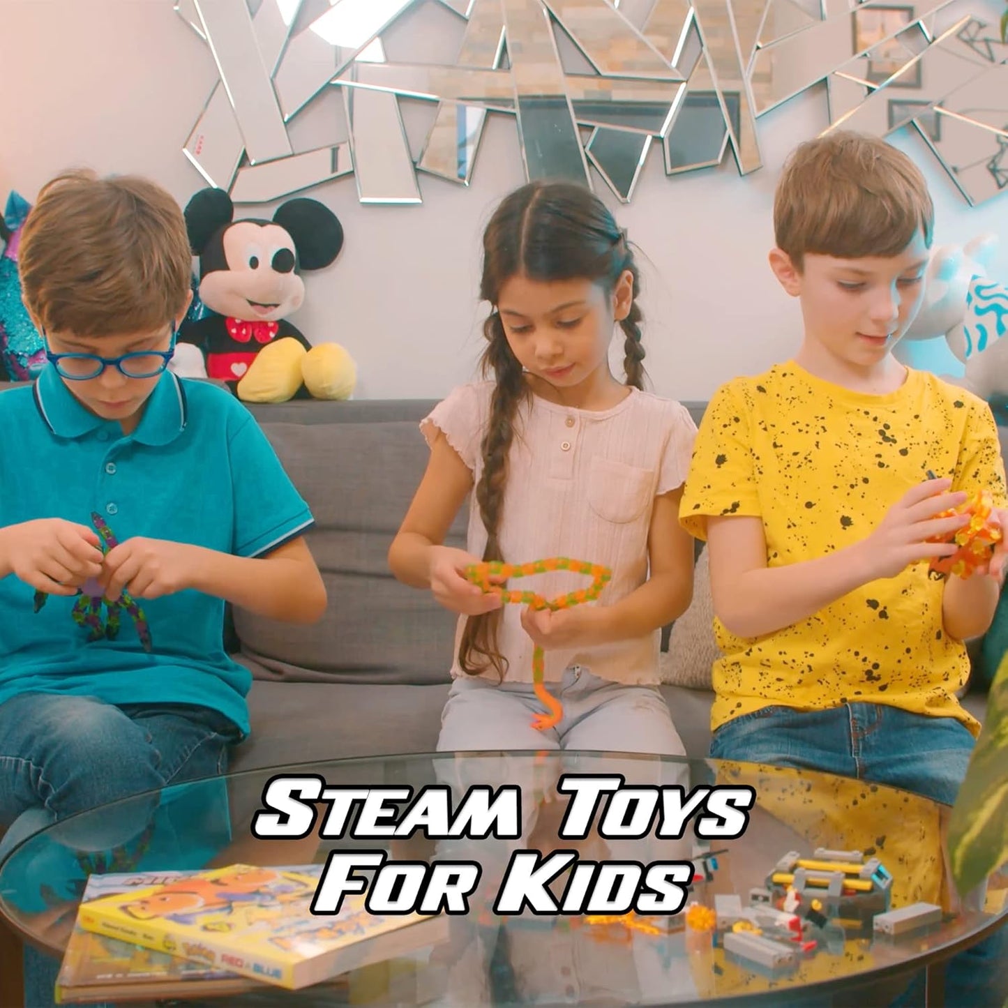 Zing Klixx Creaturez Combo Pack - Create Stop Motion Animation, Snap and Click Fidget Toys for Stress Relief, Great for Kids Ages 4 and Up (Scorpion + Rattlesnake)