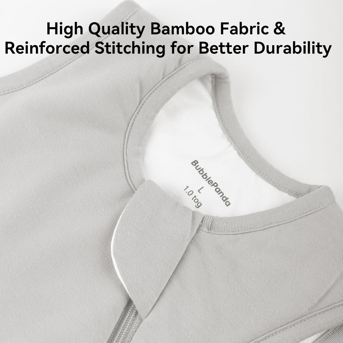 BubblePanda Rayon Made from Bamboo Sleep Sack 12-18 Months 0.5 Tog Soft Lightweight Toddler Sleep Sack 1t for Babies 2-Way Zipper Wearable Blanket Baby 12 Months