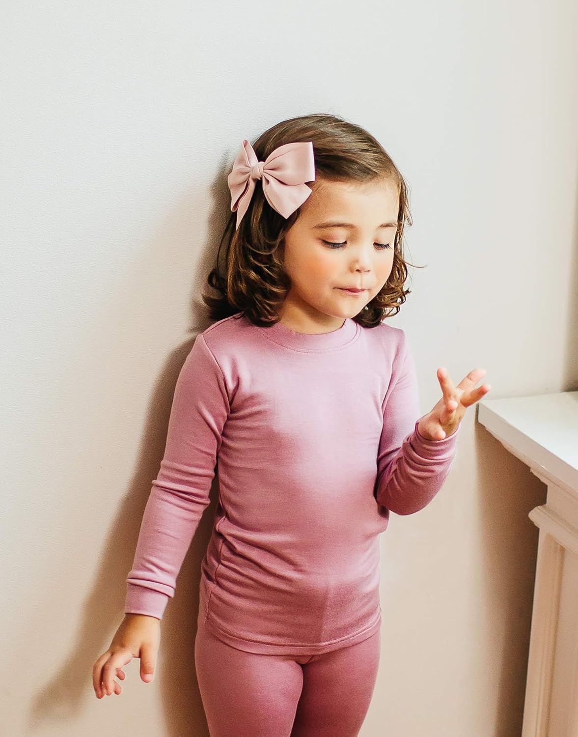 VAENAIT 6M-12Y Toddler Toddler Kids Toddler Girls Boys Soft Comfy Modal Tencel Solid Raglan Sleepwear Pajamas Pjs 2pcs Set