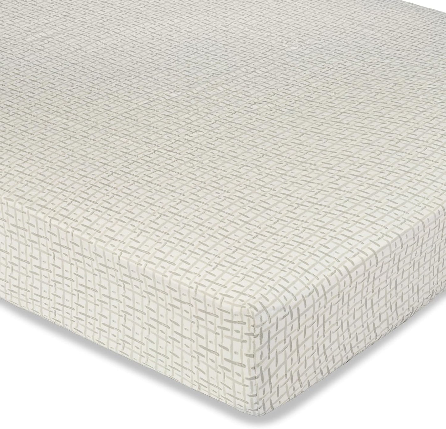 Crane Baby Crib Sheet, Neutral Hashtag Crib Sheets & Toddler Sheets, 100% Cotton Crib Sheets for Standard Crib Mattress(28"x 52"), Breathable Crib Sheets, Fitted Crib Sheets for Boys and Girls