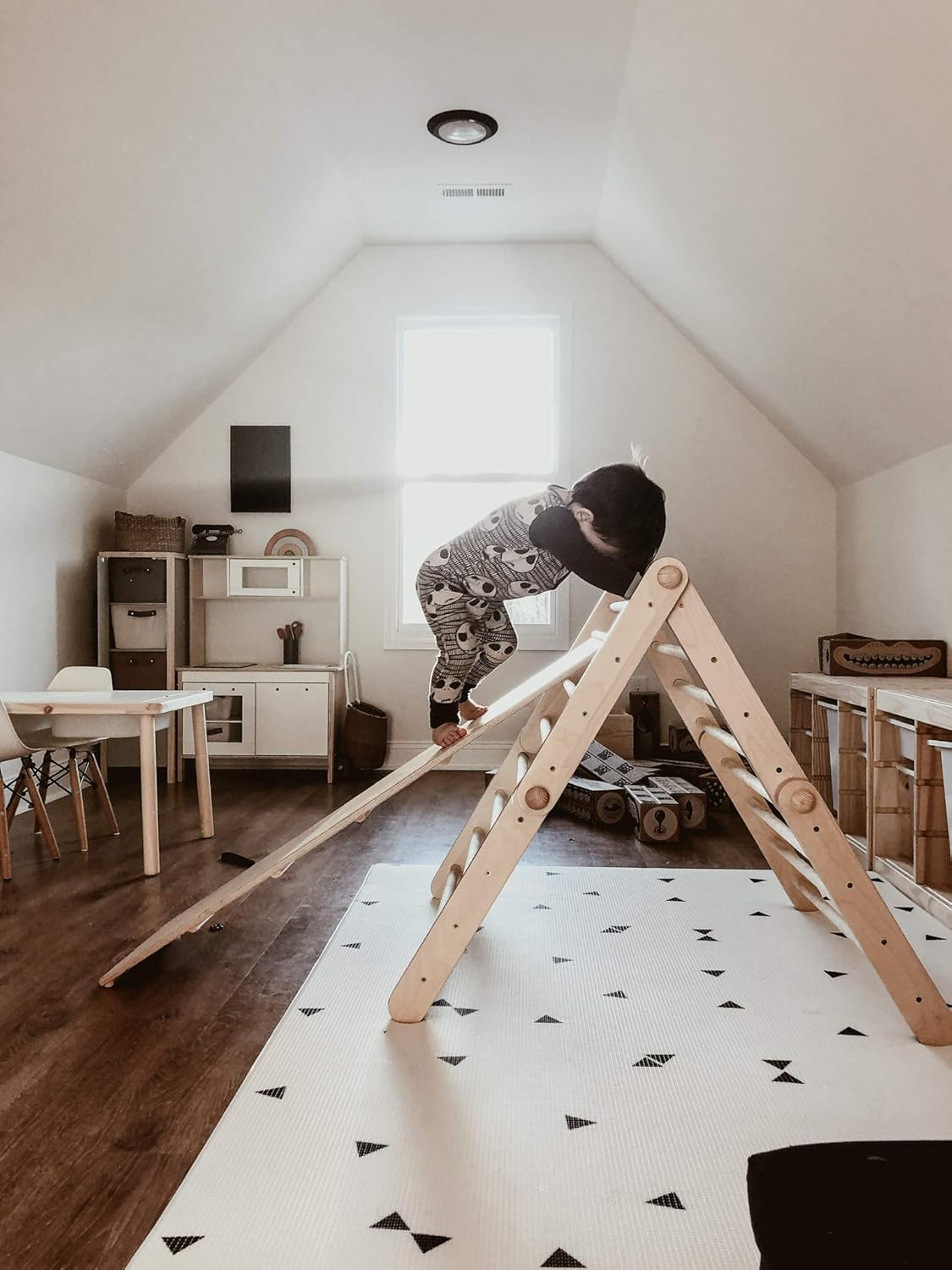 LITTLE Bot Ofie Mat, Soft Reversible Foam Baby Play Floor mat, Waterproof, 6.5 ft x 4.5 ft, Durable and Non-Toxic (Zen line, Large)