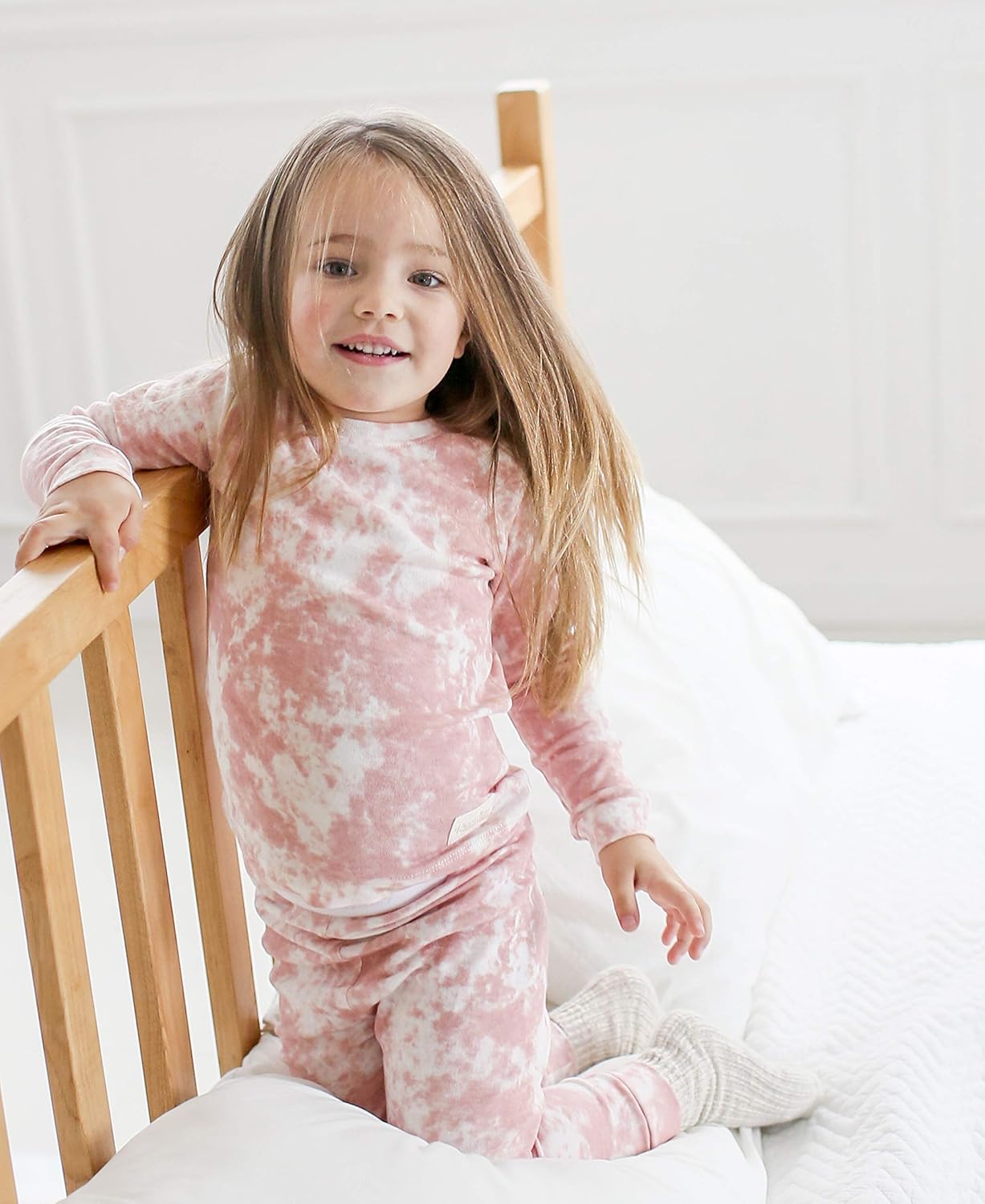 VAENAIT BABY 12M-12Y Toddler Kids Boys Girls 100% Cotton Marbling Tiedye Sung Fit Sleepwear Pajamas 2pcs Pjs Set