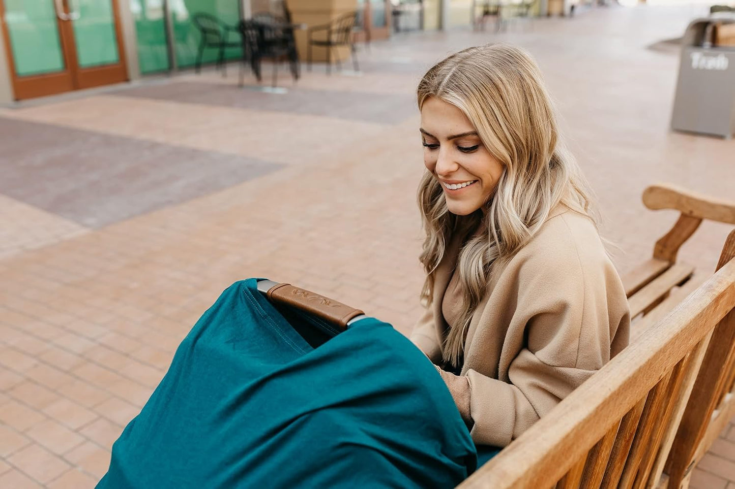 Copper Pearl Multi-Use Cover: Car Seat Covers, Nursing Cover, and Stroller Cover for Sun - Stretchy Fabric, All-Season Use, Stylish Designs, Easy Access for Moms - Jaspar