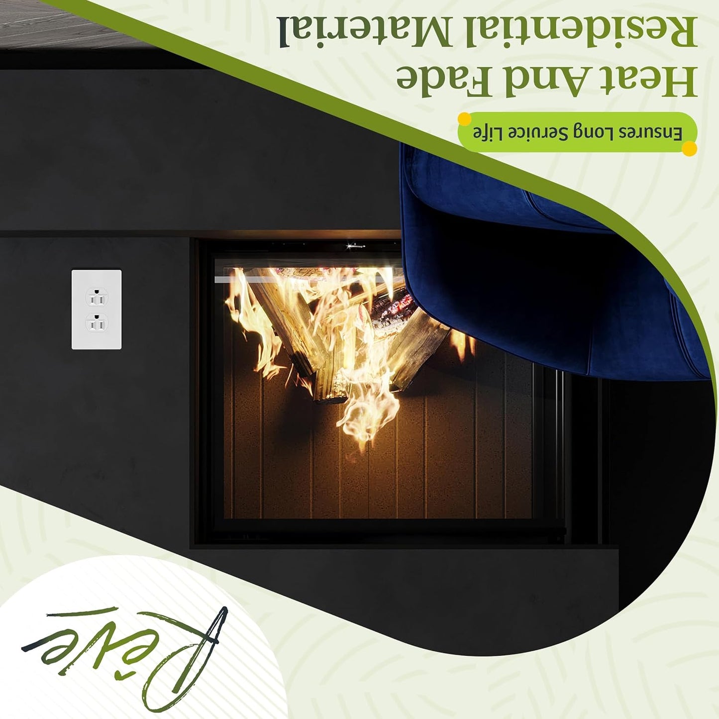 TG Screwless Duplex Wall Plate Covers, Child Safe Receptacle Outlet Covers, Size 1-Gang 4.68"x 2.93",Unbreakable Polycarbonate Thermoplastic,SP-S1-W-10PCS,Glossy, White, 10 Pack