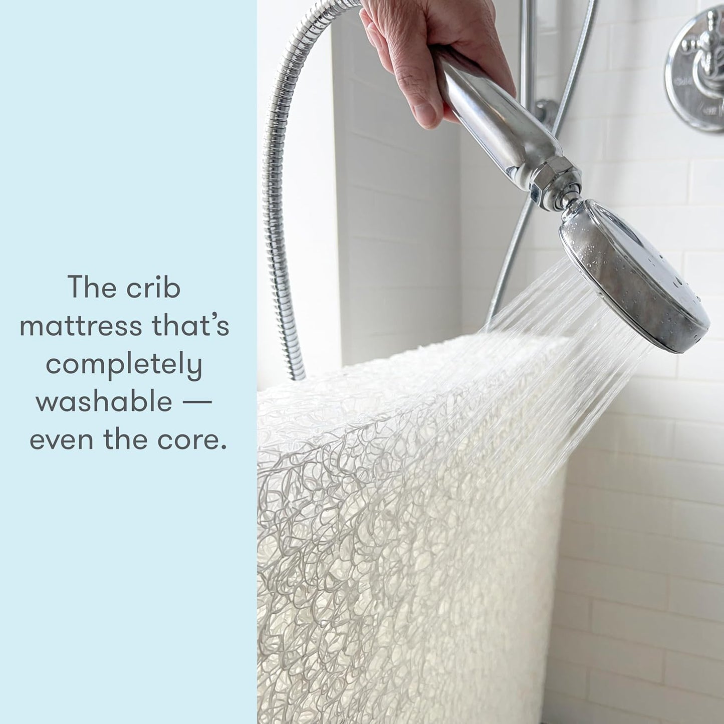 Newton Baby Crib Mattress and Toddler Bed - Waterproof - Ultra-Breathable Proven to Reduce Suffocation Risk, 100% Washable, Better Than Organic, 2-Stage Removable Cover, Deluxe 5.5" Thick - White