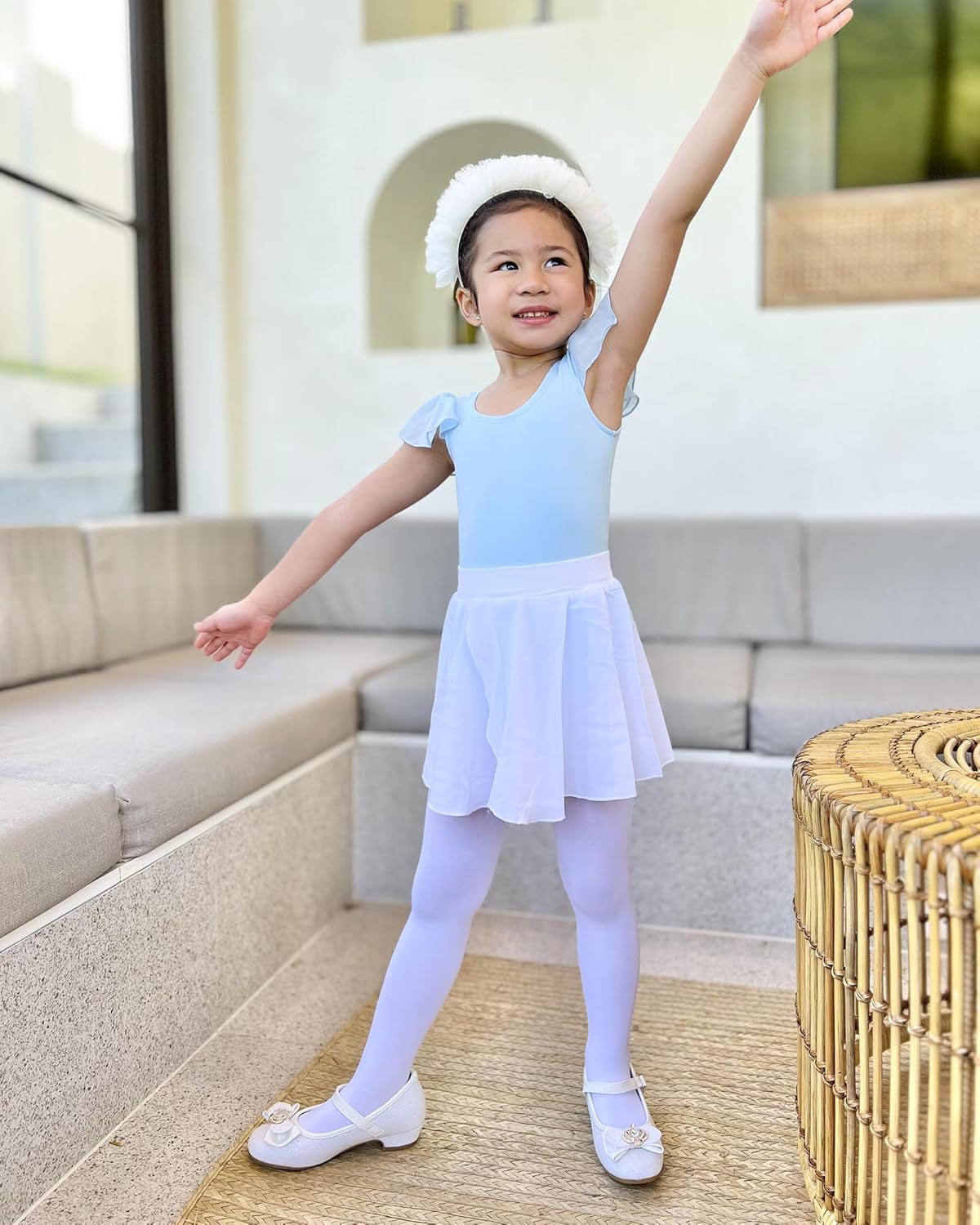 Stelle Girls' Ultra Soft Pro Dance Tight/Ballet Footed Tight (Toddler/Little Kid/Big Kid)