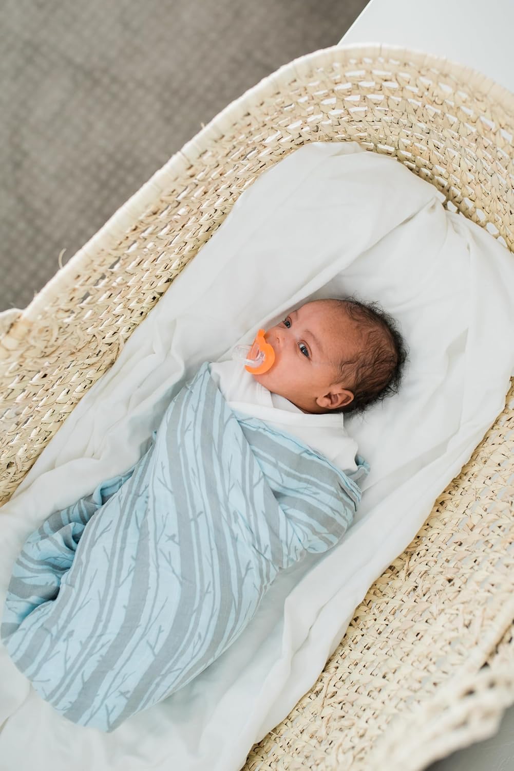 GRACED SOFT LUXURIES Extra Soft Muslin Swaddle Baby Blankets 70% Rayon from 30% Cotton 2 Pack (Woodland Forest)