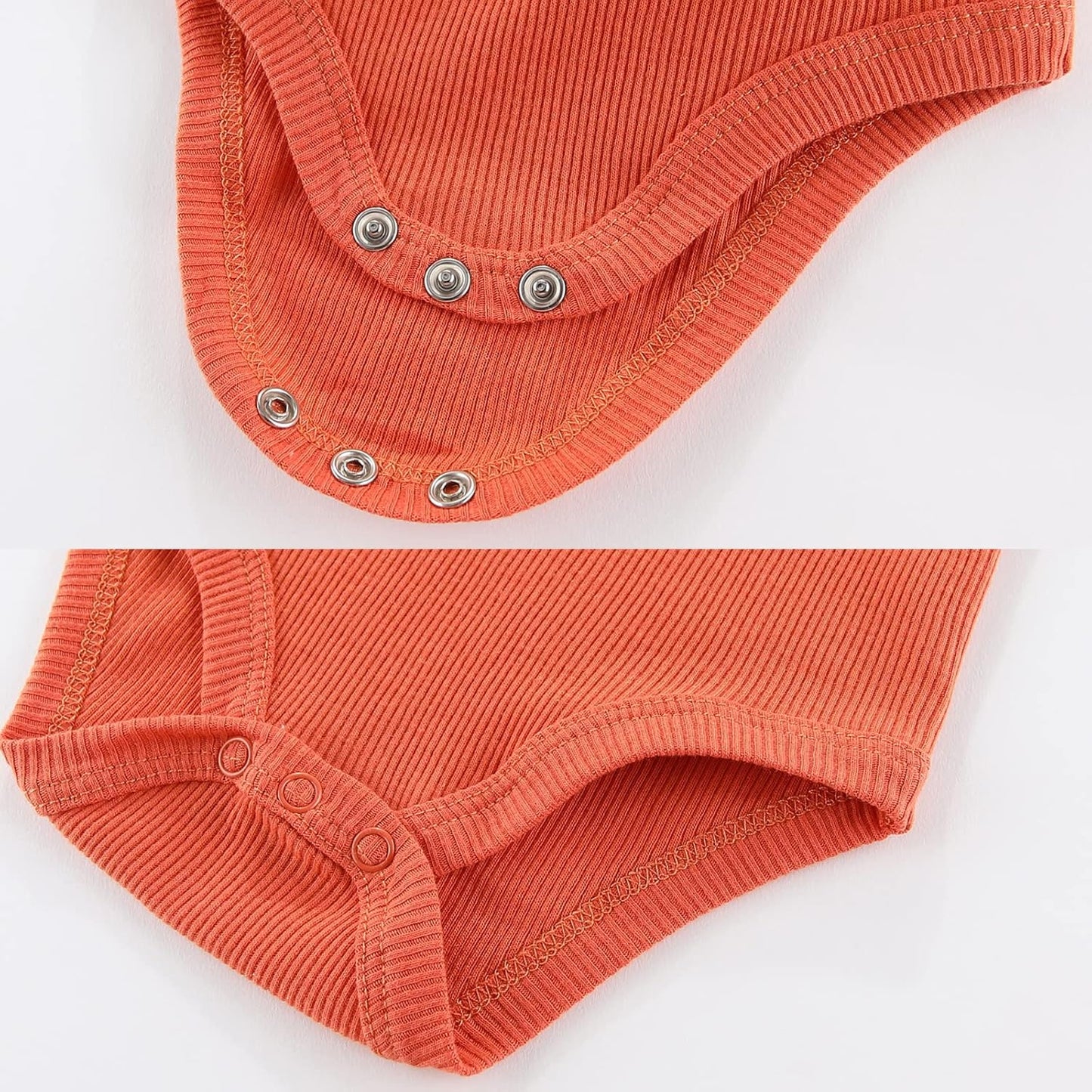 Newborn Baby Short Sleeve Bodysuit Cotton One-Piece Baby Clothes 5-Pack, 0-12 Months