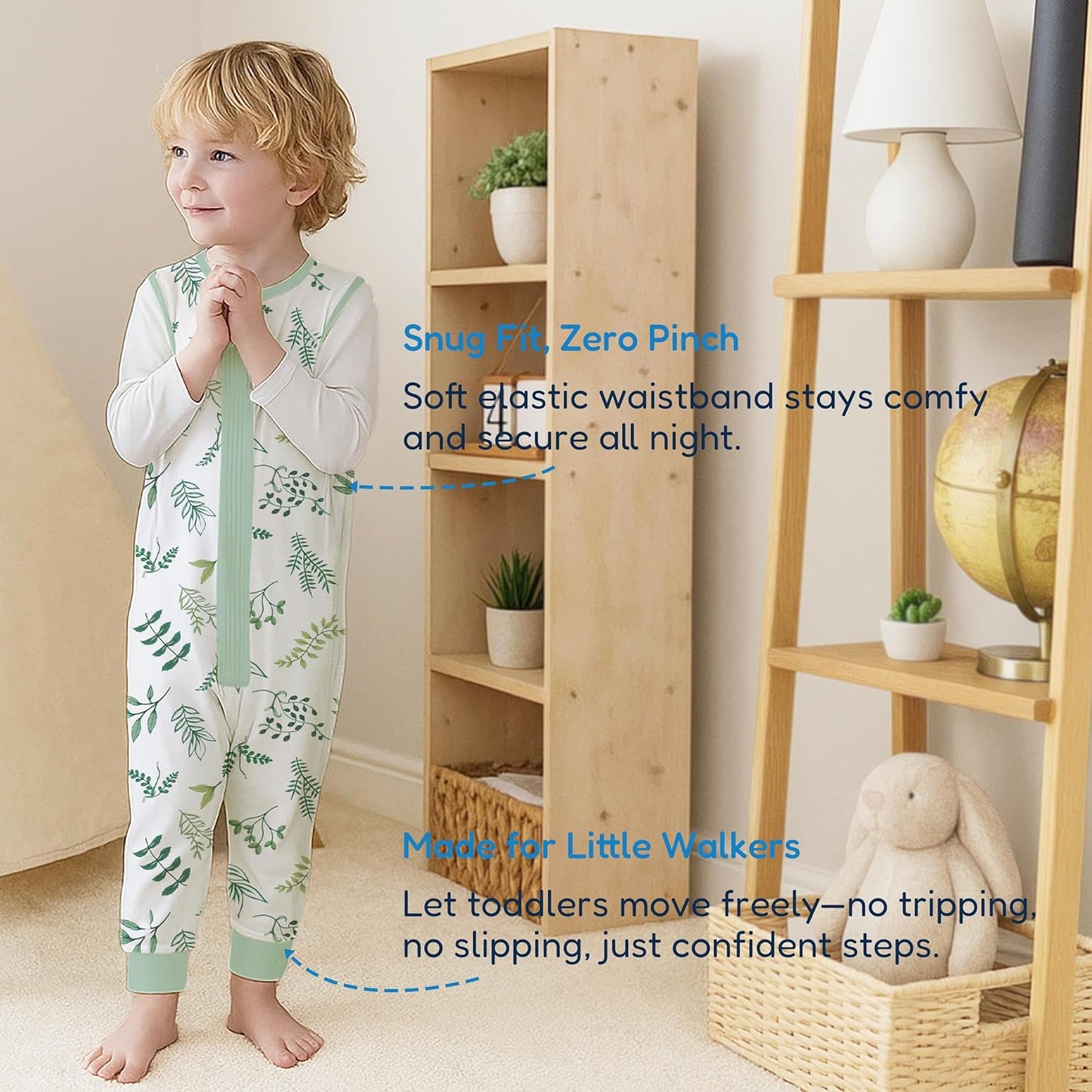 TotAha Toddler Sleep Sack with Legs, 0.5 TOG Light and Soft Baby Sleeping Bag, Walker Sleep Sack for Babies 12-24M, 2T-3T