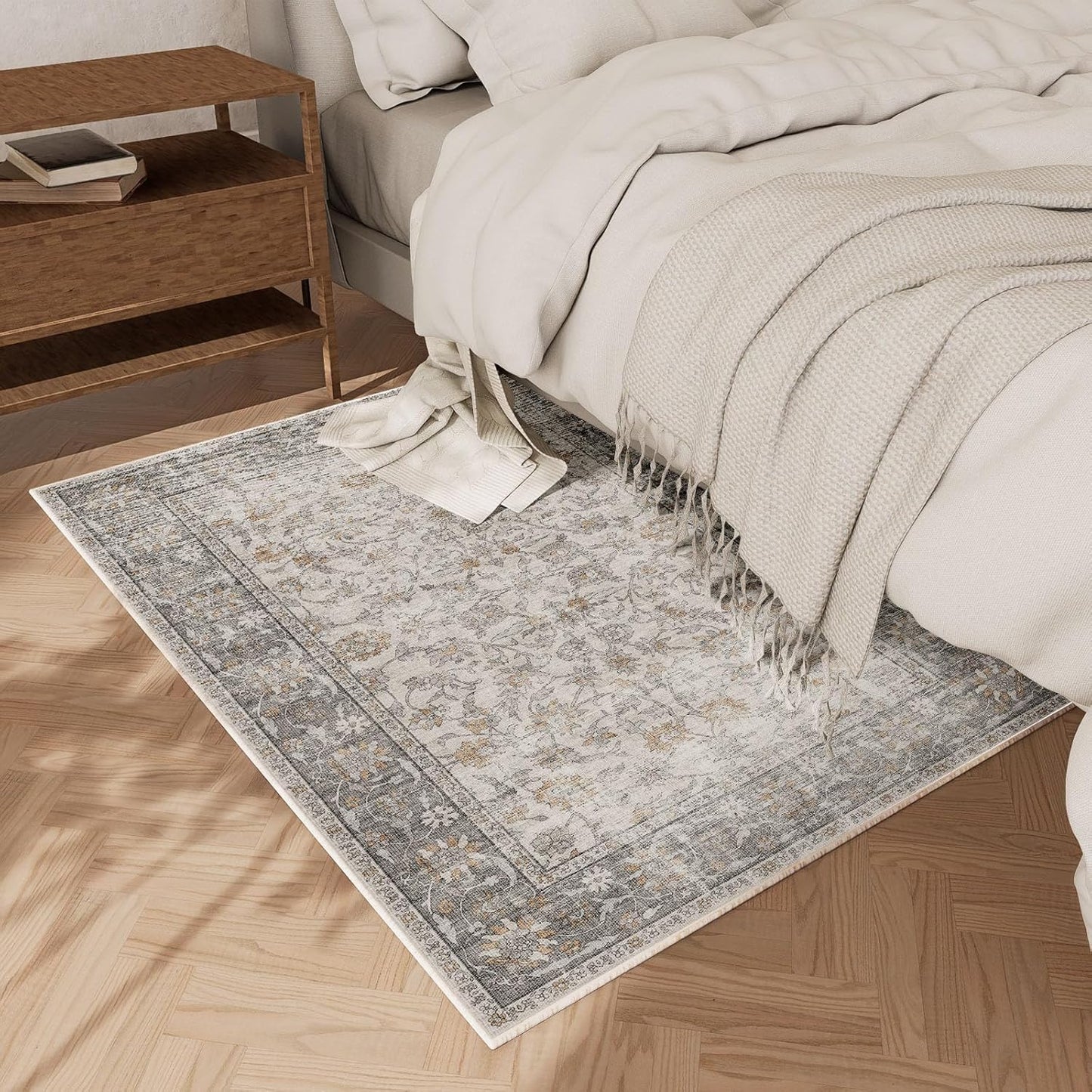 Washable Entryway Small Area Rugs: Door Mat Indoor Entrance 2x3 Boho Rug Stain Resistant Non-Slip Rubber Backing Soft Carpet for Kitchen Front Door Indoor Entrance Entry Bedroom Kids Room