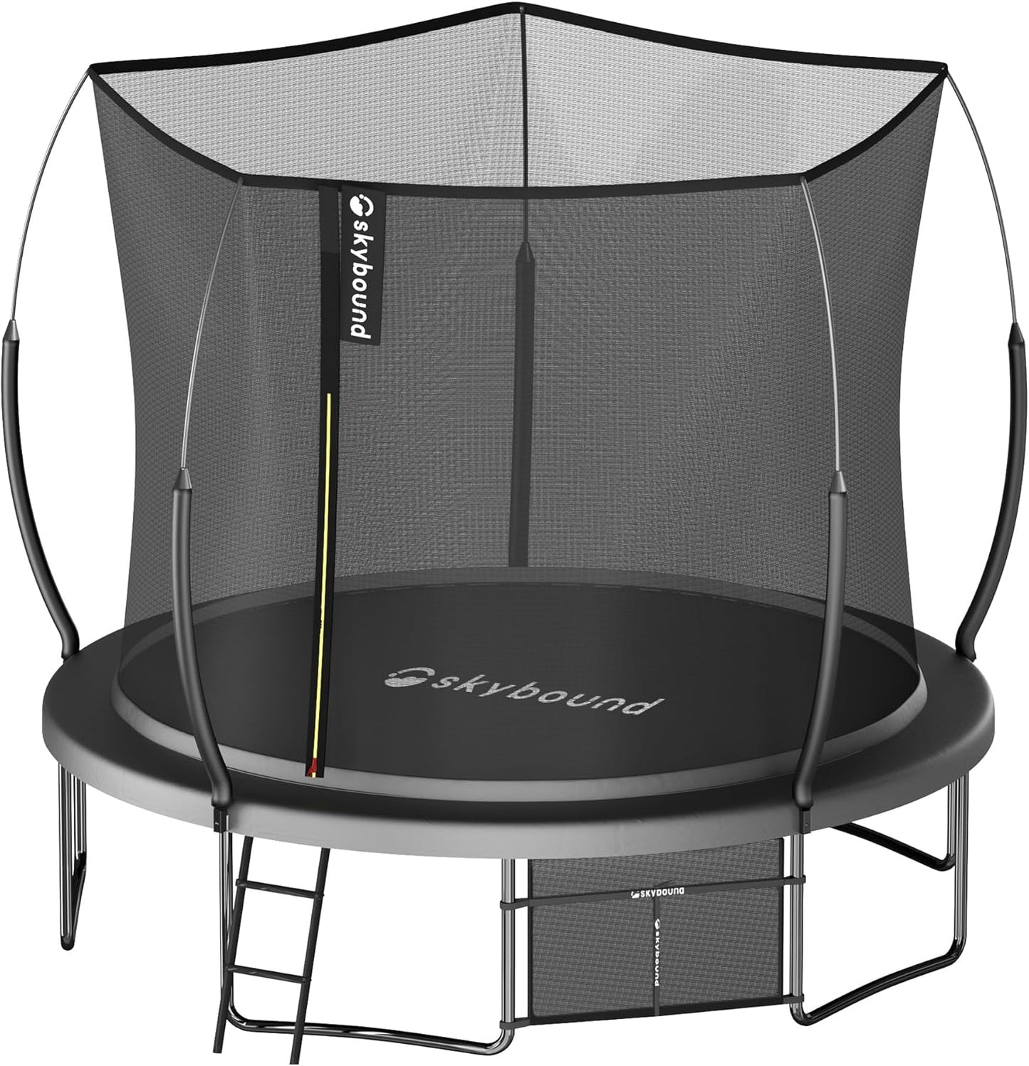SkyBound 14 FT 12 FT 10FT 8FT 6FT Springless Trampoline for Kids and Adults - Recreational Trampolines with AntiRust Coating - Bungee Cords Outdoor Trampoline for Kids - No-Gap Design Zipper System