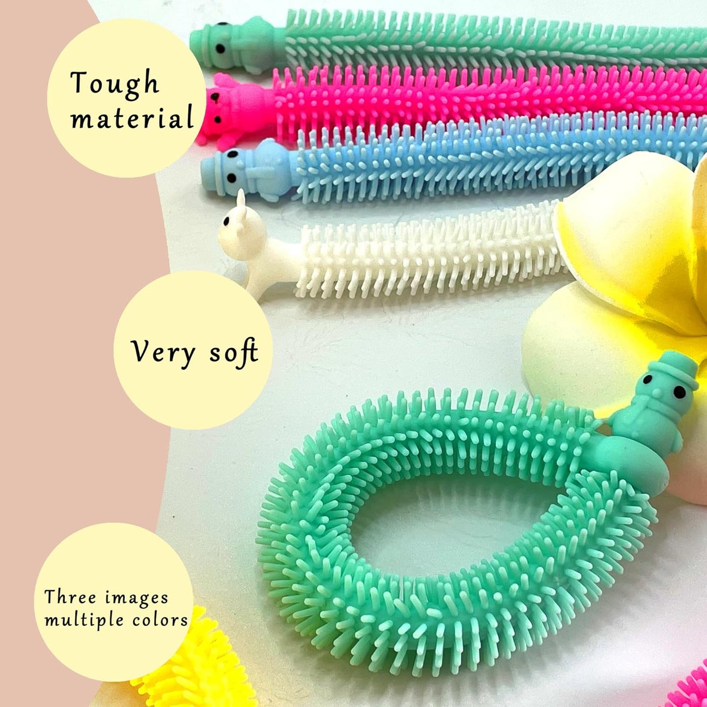 40 Pack Christmas Stretchy Strings Fidget Toys,Colorful Sensory Toys with Santa Claus,Snowman,and Reindeer,Anti-Anxiety Autism Toys for Kids,Perfect Children's Gift,Party Favors & Decoration