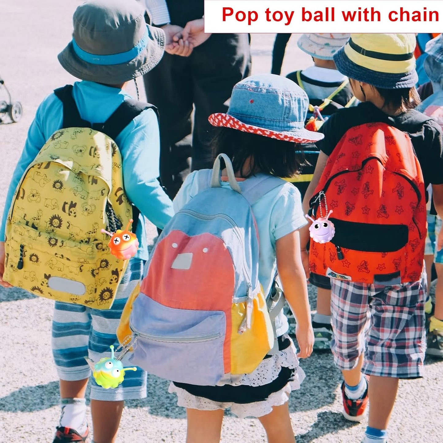 9pcs Animal Pop Balls Party Favors for Kids, Interesting 3D Pop Balls Its Fidget Toys Animal Pop Balls Fidget Toys for Kids Carnival Prizes Ideal Kid Prizes Party Favors
